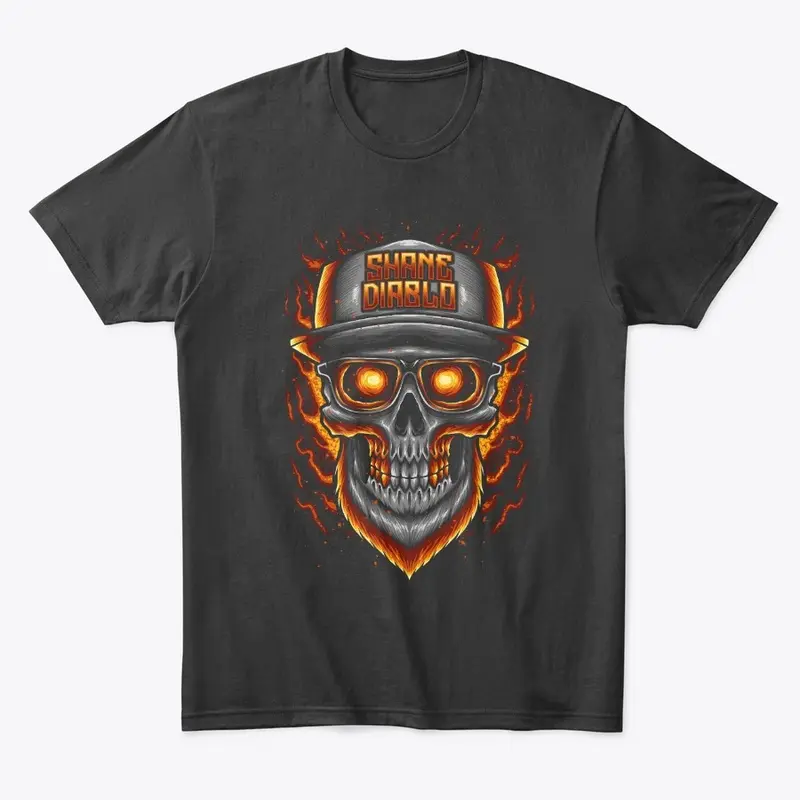 Flaming Shane Skull