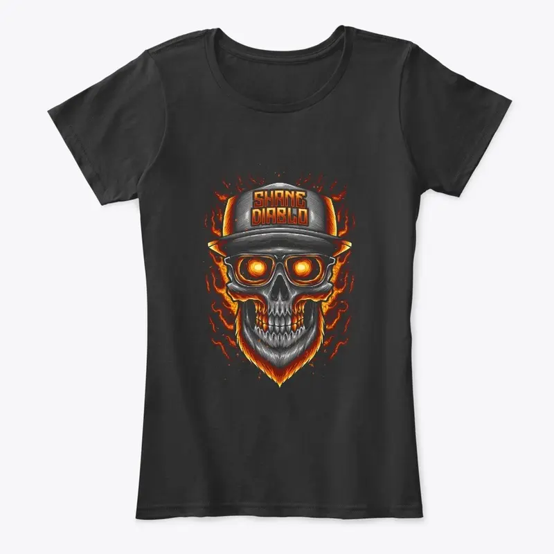 Flaming Shane Skull